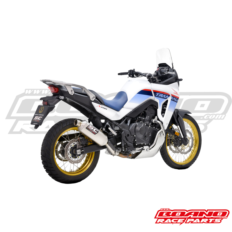 Honda XL 750 TRANSALP 2023 Terminale di Scarico Marmitta Silenziatore MX2 NERO + dB killer DOMINATOR sistema di scarico